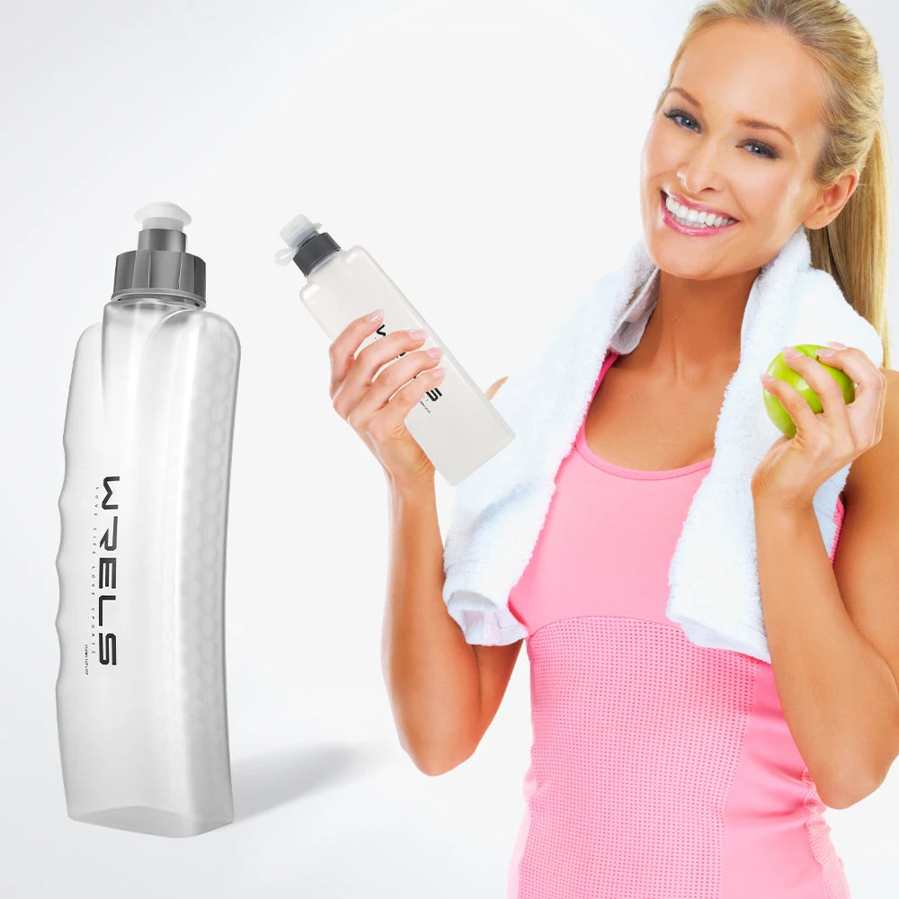 WRELS 350ml Sports Water Bottle Gym Cycling Cup Portable Fitness Outdoor Running Cycling Bicycle Kettle Water Bottle Sports