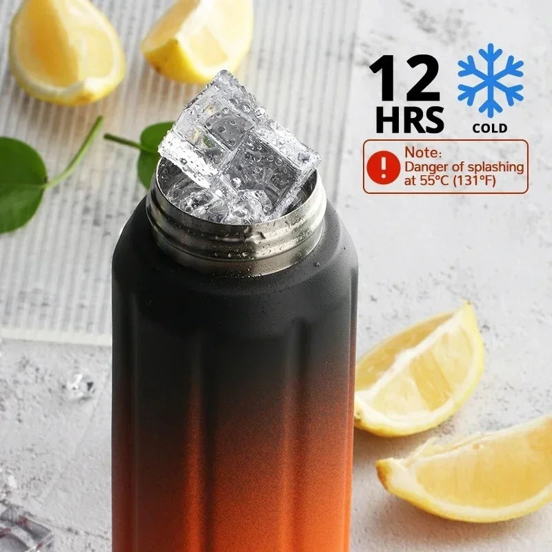 Fjbottle Thermos Bottle Stainless Steel Sports Water Bottle Keep Cold and Hot Vacuum Flasks Leak Proof Outdoor Water Bottles