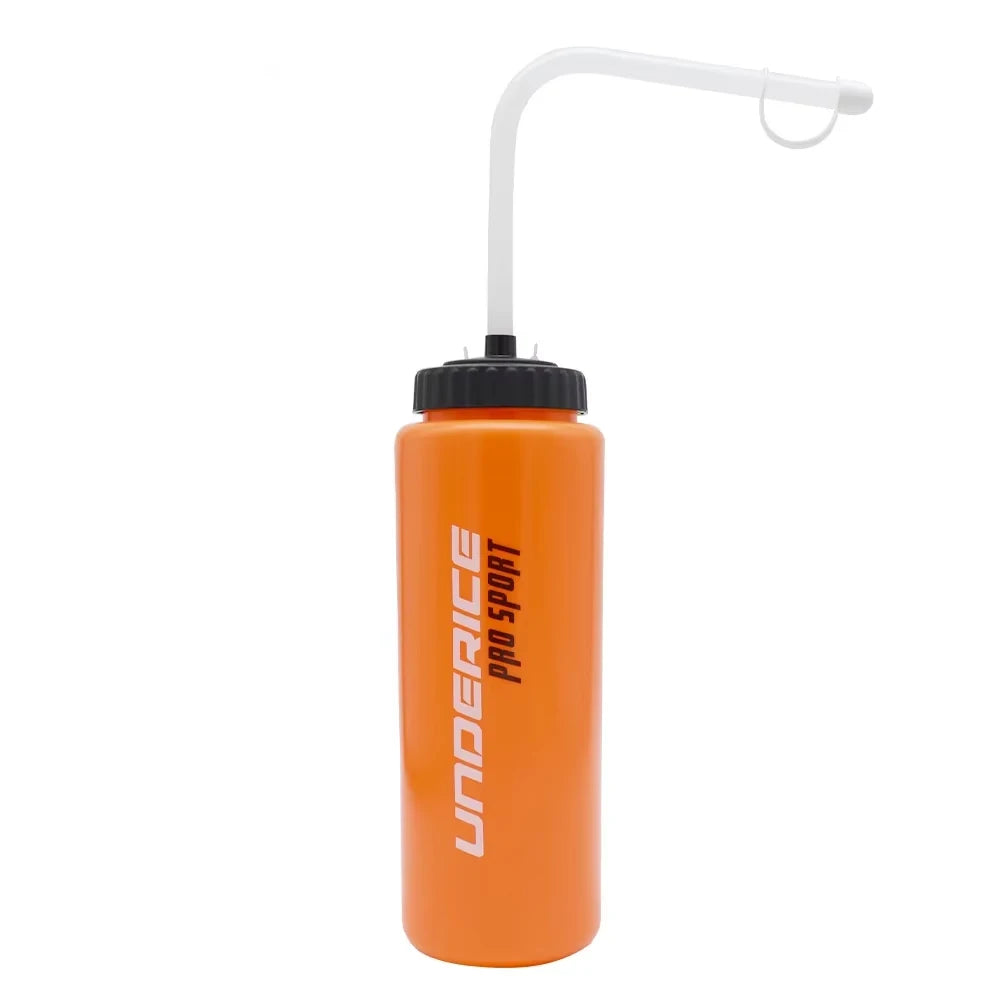 Ice Hockey Water Bottle 1000ML BPA Free Sports Bottle Bend Pipe Hockey Equipment Football Lacrosse Bottles Sports Gear
