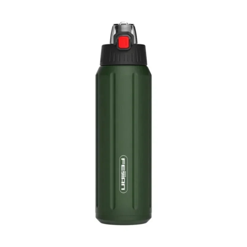 Fjbottle Thermos Bottle Stainless Steel Sports Water Bottle Keep Cold and Hot Vacuum Flasks Leak Proof Outdoor Water Bottles